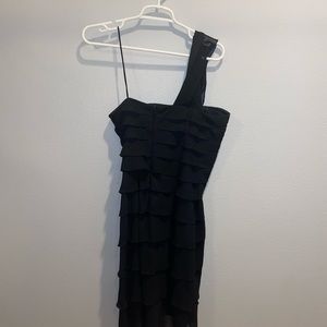 Black one shoulder dress
